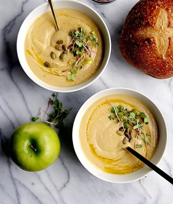 Apple Zucchini Curry Soup