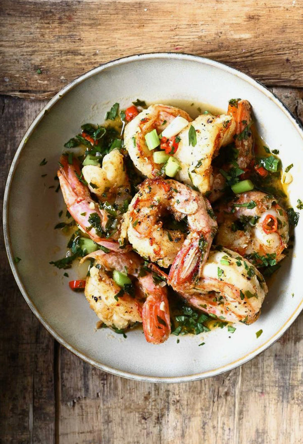 Basil Garlic Shrimp