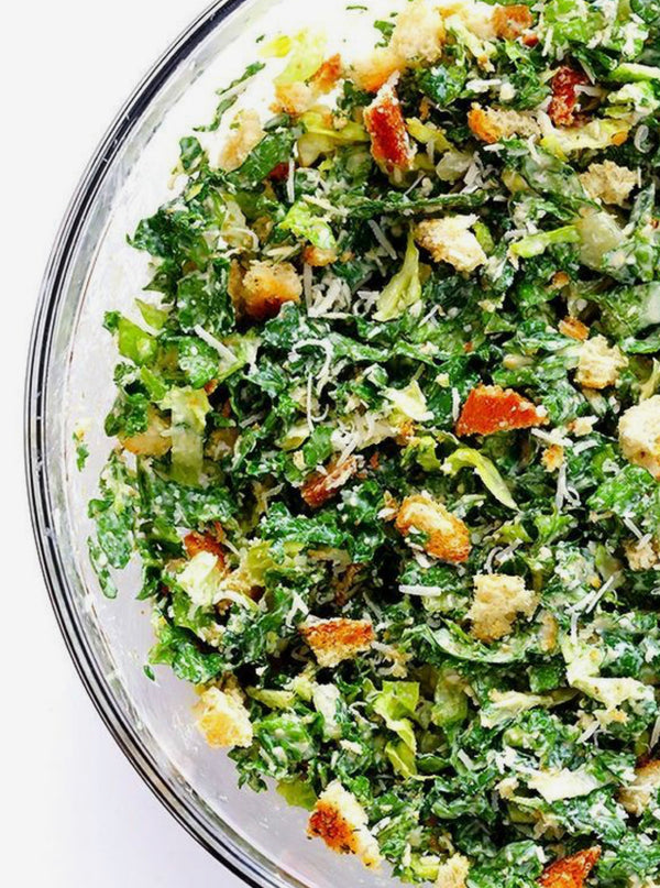 Kale Caesar salad